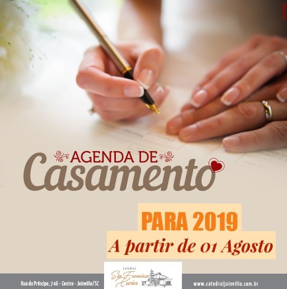 Agenda de Casamentos para 2019