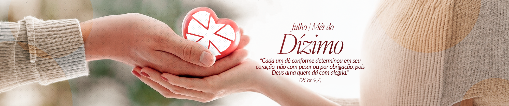 Julho 2026 - mês do dízimo